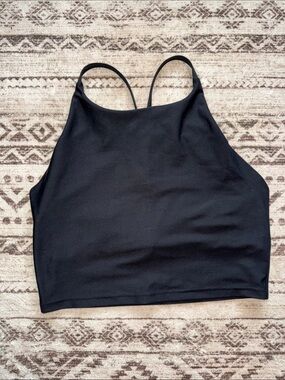 Old Navy Black Cropped Tank Top